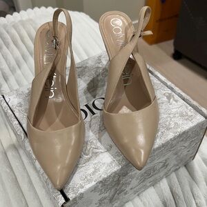 Calvin Klein Beige Slingback Heels